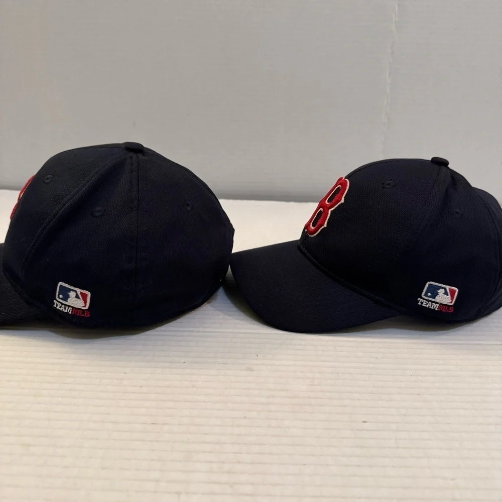 Boston Red Sox Hat Cap Strap Back Blue OC Sports One Size Adjustable
